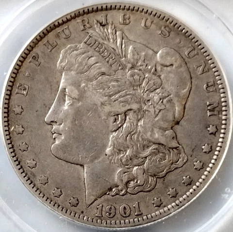 1901 (P) Morgan Silver Dollar - Extremely Fine XF 45 - Better Date Beauty! Cover