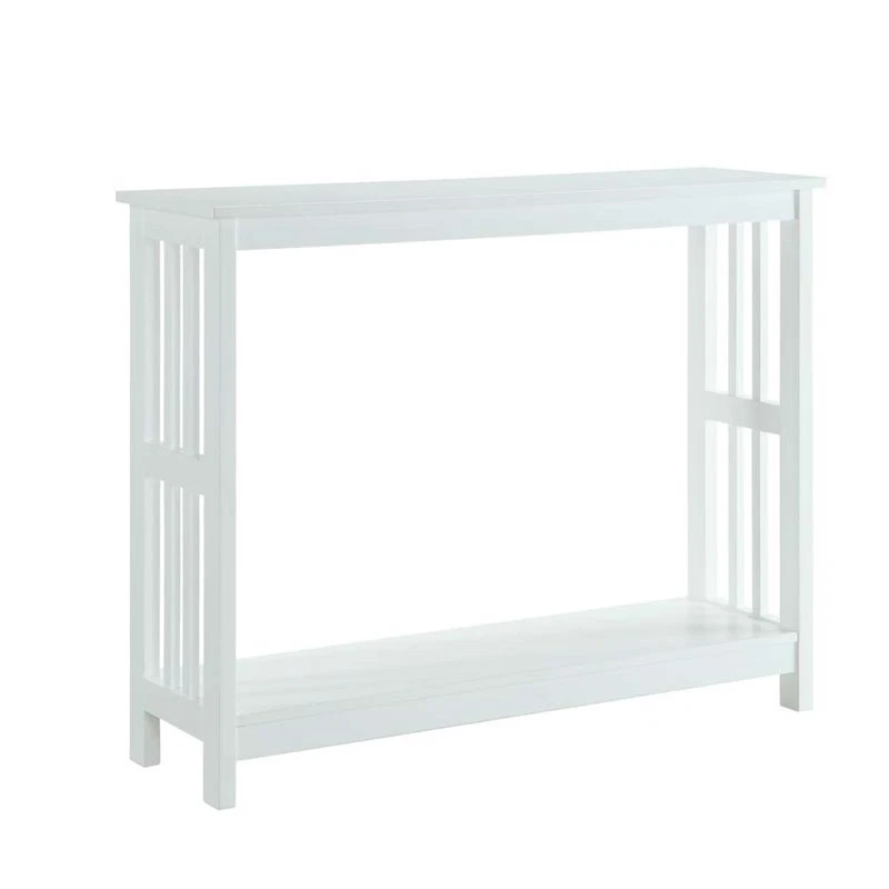 Mission Console Table 203399w White Finish
