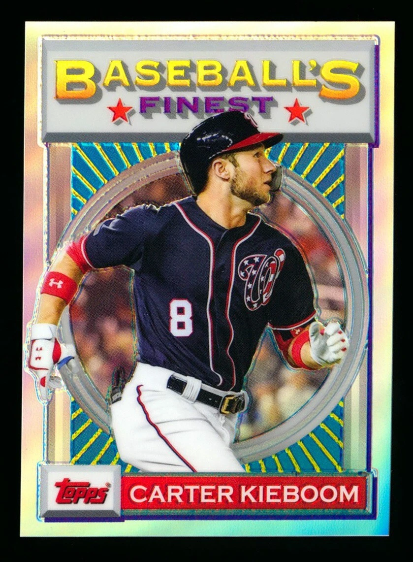 2020 TOPPS FINEST FLASHBACKS #135 CARTER KIEBOOM 1993 REFRACTOR NATIONALS SP/50!