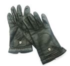 ETIENNE AIGNER Handschuhe Leder Vintage Schwarz Original