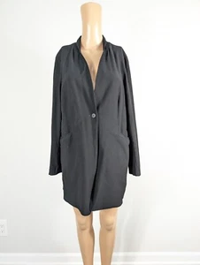 Chaqueta básica negra Eileen Fisher talla L bolsillos delanteros - Imagen 1 de 10