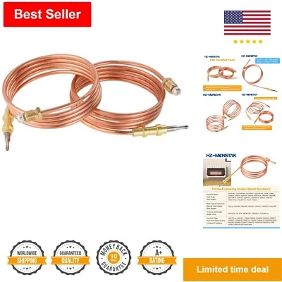 39.5" M8x1 Thread Thermocouple Replacement for LP Vent Free Wall Heater - 2 Pack - Изображение 1 из 4