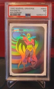 1990 MARVEL Universe MAGNETO HOLOGRAM #MH2 NEAR MINT PSA 7 LOW POP! BEAUTIFUL - Picture 1 of 2
