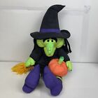 Vintage Halloween Witch Plush Puffy Parachute 1993 Intl Silver Co 21 Inch