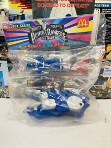 Mighty Morphin Power Rangers McDonalds  1995 BLUE RANGER. NRFP. New. Sealed.