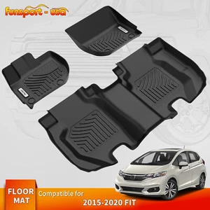 Car Floor Mat Liners fits for 2015-2020 Honda 3D Molded TPE All-weather Carpet - Picture 1 of 10