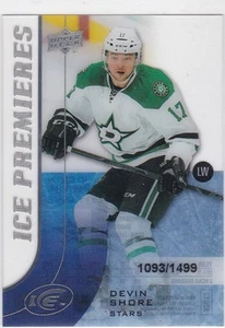 DEVIN SHORE 2015-16 UPPER DECK ICE PREMIERES RC #1093/1499 #146 DALLAS! - Bild 1 von 1