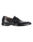 Gucci Men's Interlocking G Black Leather Loafers By Gucci In Black