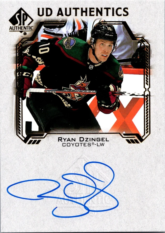 Ryan Dzingel Coyotes SP Authentic Auto 2021-22 #UDA-RD Hockey NM - Image 1 of 2