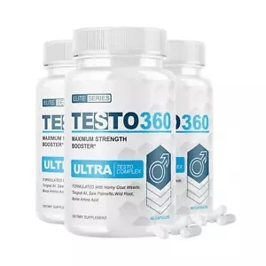 3-Pack Testo 360 Pills Supplement Advanced Formula Testo 360 - 180 Capsules - Picture 1 of 3
