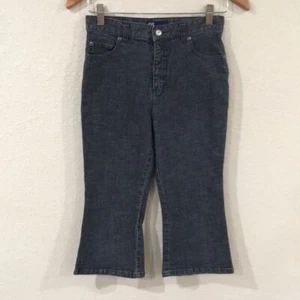 So GSJC Girls Sz 14 Dark Wash Denim Jean Capris Stretch Summer - Picture 1 of 10