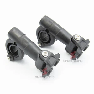 Soportes de soporte focos moto moto motos 360 ° + ganchos abs brazo - Picture 1 of 12