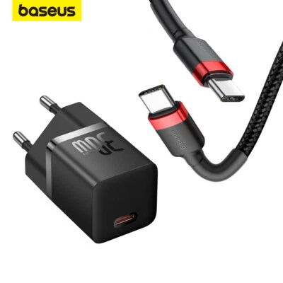 Baseus 30W GaN5 Ladegerät Schnell PD 3.0 Netzteil USB C Ladekabel für iPhone 15 - Bild 1 von 4