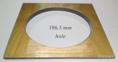 1 LENS BOARD 139mm x139mm FOR  CHAMONIX 8"x10" CAMERA, 106.5mm hole,or undrilled - Image 1 of 4