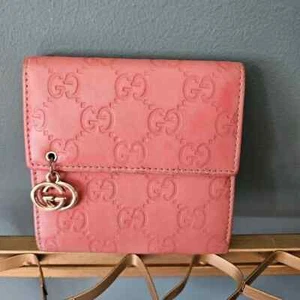 GUCCI Pink Interlocking G GG Tri-Fold Compact 212106 - Bild 1 von 11