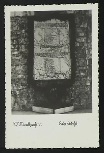 200-MILITAR SEGUNDA GUERRA MUNDIAL-1949 MAUTHAUSEN - Placa (antigua administración) (Foto real) - Imagen 1 de 2