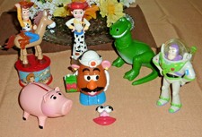 6 TOY STORY CANDY DISPENSER McDonald Happy Meal Toys 1999 EXTRA Potato head face