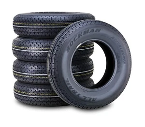 ROCKMAN Trailer Tire ST175/80R13 6-Ply LR C 91M Steel Belted Radial 11167, Set5 - Picture 1 of 6
