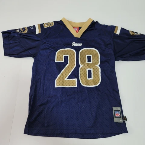 Vintage NFL Players Reebok Youth Large St. Louis Rams FAULK #28 Jersey Cover