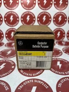 NEW GE CR353AB3AH1 CONTACTOR 24V COIL 25 AMP 25A 4-POLE 🔴🔴🔴 - Picture 1 of 3