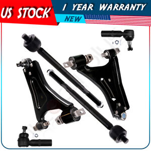 For 1998-2000 Mercury Mystique 6Pcs Lower Control Arm And Ball Joint Tie Rod End