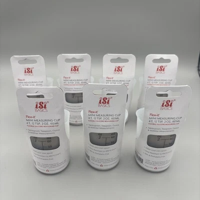 7 iSi Basics Silicone Flexible Clear Measuring Cup - 4T, 12 tsp, 2 OZ, 60 ML NEW - Image 1 of 4