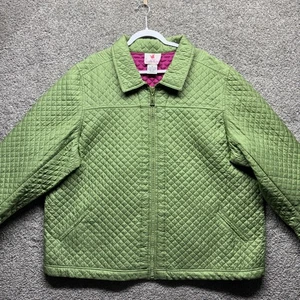 Giacca di seta vintage Quacker Factory 3X trapuntata ricamo Grannycore strass donna - Foto 1 di 12