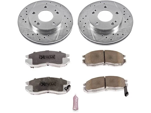Kit de pastillas de freno delanteras y rotor para Mitsubishi Eclipse 1990-2001 1991 1992 YH759FJ Foto 1 de 1