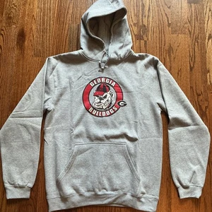 NEW University of Georgia UGA Bulldogs Men’s NCAA Hoodie Gray Size Medium NWT - Picture 1 of 10