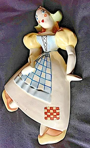 Crown Devon. Countries Of The World. Vintage Art Deco. Dutch Girl. Wall Plaque - Picture 1 of 8