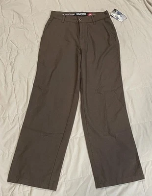 NWT Womens Size 26 BILLABONG Brown Pants Casual 26 Ins 36 Length New As Is Beach - Image 1 of 4