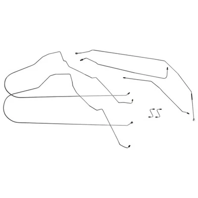 Juego de líneas de freno de chasis medio Buick Century 1997-2005 modelos con acero ABS OE Foto 1 de 4