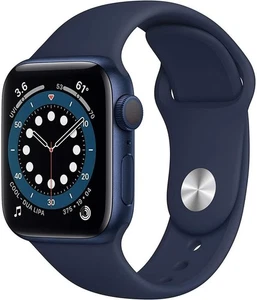 Apple Watch Series 6 Aluminum 40mm A2293 (GPS + Cellular) Blue (Excellent) - Picture 1 of 3