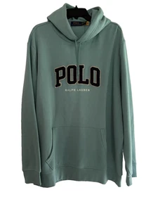 NUEVO CON ETIQUETAS**Sudadera con capucha Polo Ralph Lauren con logotipo de chenilla** Deep Seafoam Aqua**Talla XXL**$168 - Imagen 1 de 3