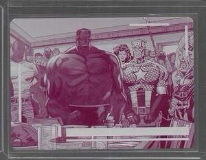 2023 Allegiance Avengers vs X-Men Printing Plate Magenta 1/1 #38 Red Hulk, Cap - Picture 1 of 2