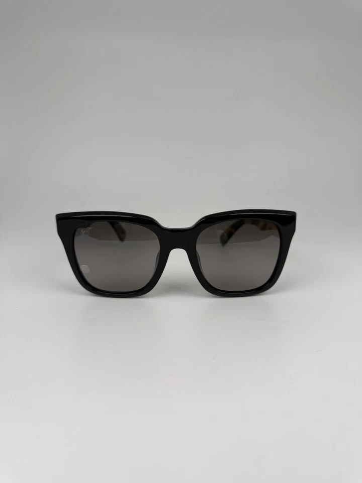 Maui Jim Heliconia Polarized Gs739-02b Sunglasses Black With Tortoise/grey Lens