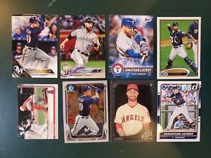 JONATHAN LUCROY - Lot of (8) CARDS - NO DUPES - 2013-2019 Topps Bowman BREWERS