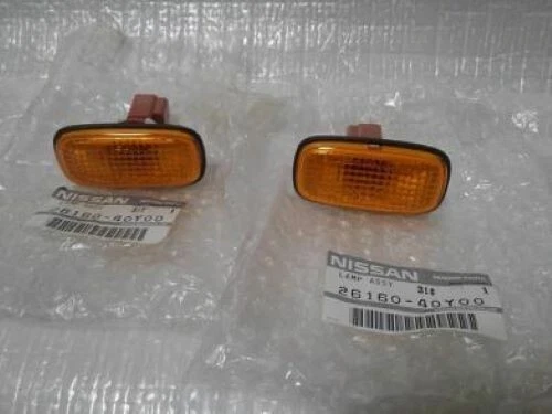 Nissan Genuine OEM 95-02 Skyline GTR R33 R34 Amber Side Markers 26160-40Y00x2 Foto 1 de 1