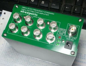 8 portowe wyjście 10MHz Rozdzielacz wzmacniacza częstotliwości standard - Zdjęcie 1 z 5