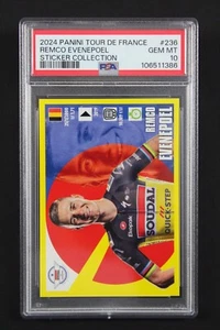 Remco Evenepoel PSA 10 / Rookie RC Sticker Panini Tour De France 2024 #236 - Picture 1 of 2