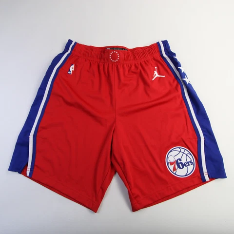 Philadelphia 76ers Nike NBA Authentics Game Shorts Men's Red Used Cover