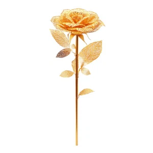 Piececool 3d Puzzles Gold Rose Metal Puzzle Model kits Perfect Holiday Gifts - Picture 1 of 11