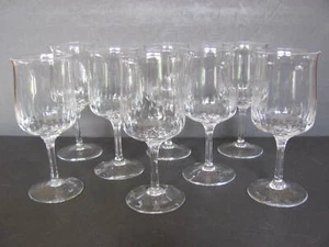 LENOX CRYSTAL PENDANT WATER GOBLETS - SET OF 8 - Picture 1 of 9