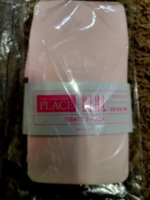 Medias The Children's Place para niñas pequeñas - Paquete de 2 rosas y blancas Foto 1 de 3