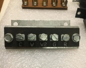 Tira de terminales HVAC combo de tornillo y pala de 5 posiciones con placa de montaje - Imagen 1 de 7