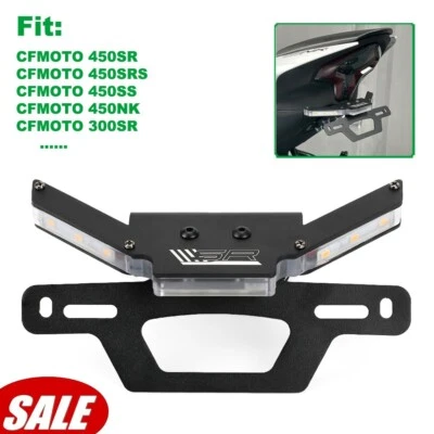 Kit eliminador de guardabarros para CFMOTO 250SRS 300SR 450NK/SR/SRS/SS con luz de señal LED Foto 1 de 4