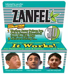 ZANFEL - Poison Ivy, Oak & Sumac Wash, 1 Oz - Picture 1 of 7