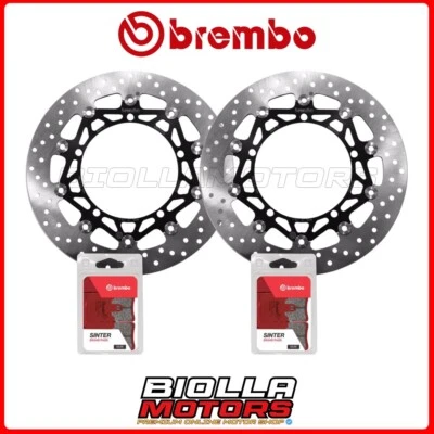 KIT PASTIGLIE + DISCHI BREMBO TRIUMPH TROPHY SE ABS 1215 2014 ANTERIORE [SA - Fl Foto 1 de 4