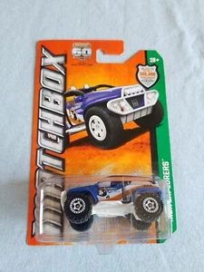 2013 Matchbox 4X4 BUGGY Blue 88/120 GREAT CARD Explorers - Picture 1 of 4