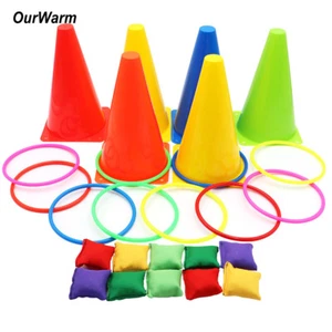 26Pcs Garden Games Outdoor Game Ring Toss Bean Bag Sack Family Fun Toys Activity - Picture 1 of 12